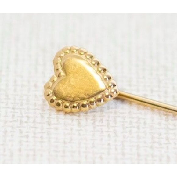 Vintage Golden Heart Stickpin by Sarah Coventry - Y1 - Picture 2 of 3